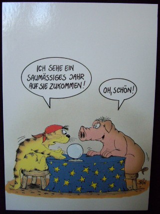 Pig Birthday Card, Schweine Geburtstagskarte
