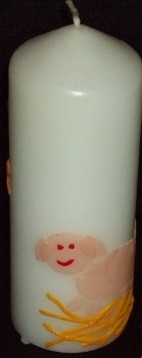 pig collection candle