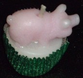 small pig candle