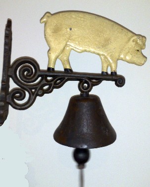 Pig Door Bell, Schweine Glocke