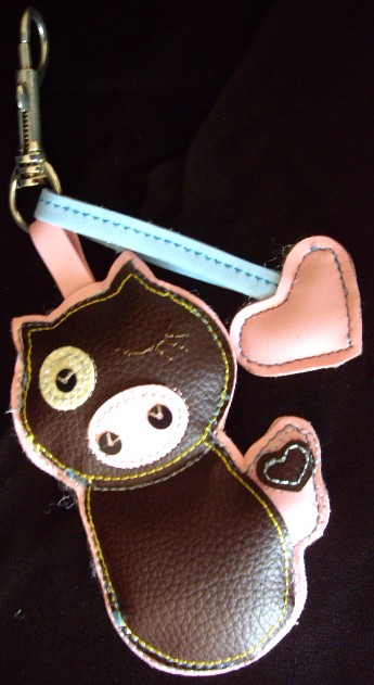 Pig Leather Key Chain