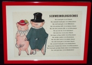 pig postcard with poem