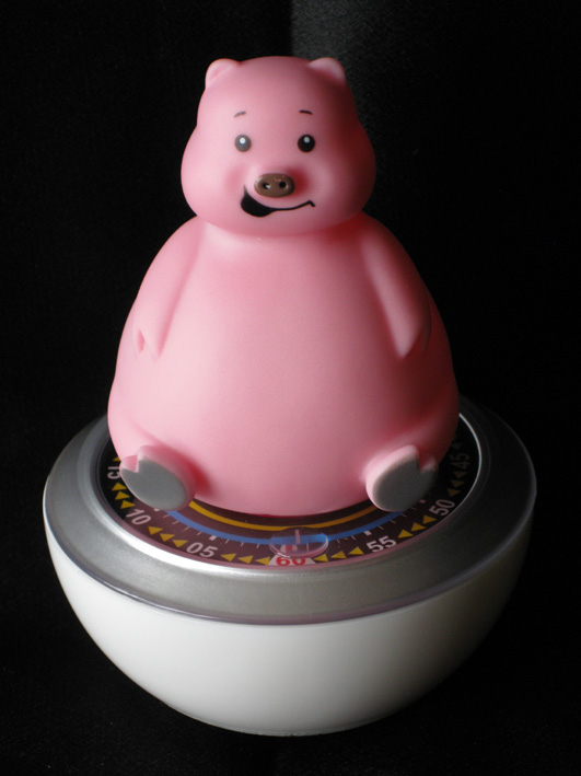 pig kitchen timer, pink kitchen timer, pig