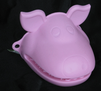 pink pig silicone oven glove, pig collection