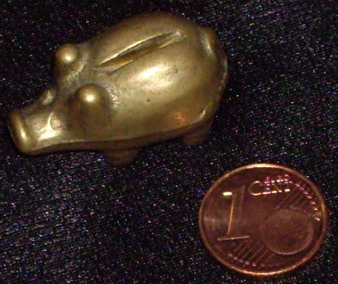 Small Iron Pig Figurine