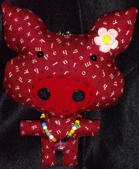 Stuffed Pig Pendant Stuffed Pig Pendant