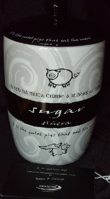pig sugar jar, pig collector item
