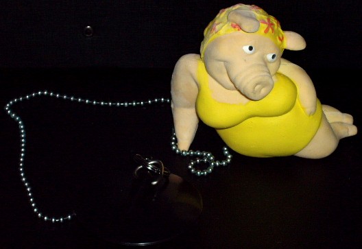 Pig Bath Tub Plug, Schweine Badewannenstoepsel Pig Bath Tub Plug, Schweine Badewannenstoepsel