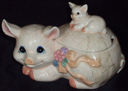 pig sugar bowl, schweine zuckerdose pig sugar bowl, schweine zuckerdose